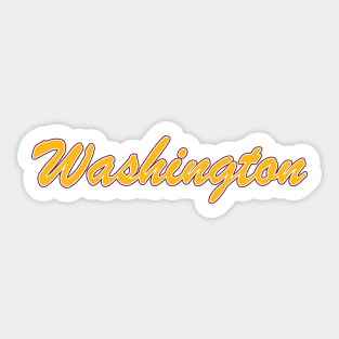 Football Fan of Washington Sticker